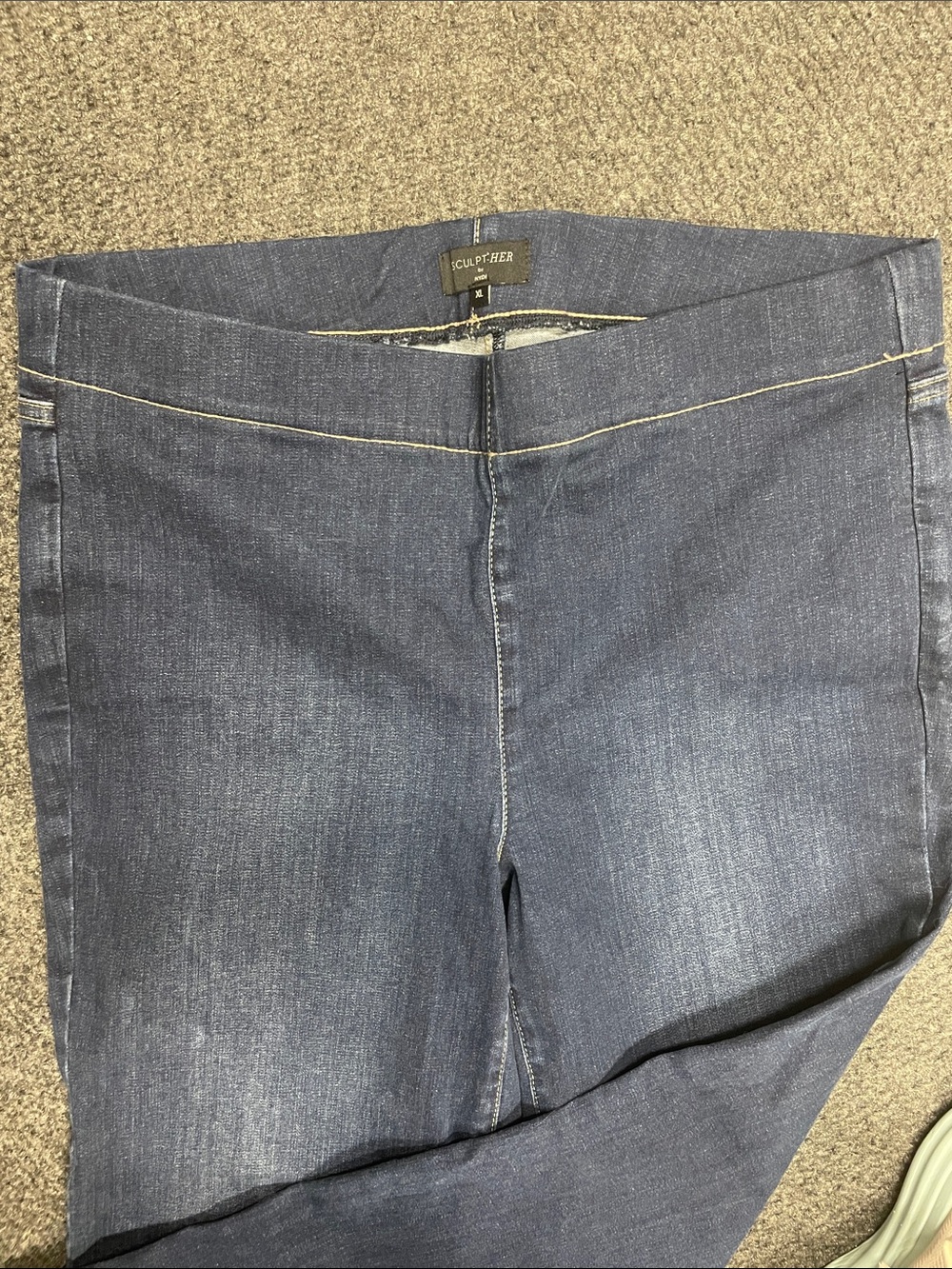 NYDJ Sculpt Her Pull on jeans size XL dark wash - Picture 2 of 4